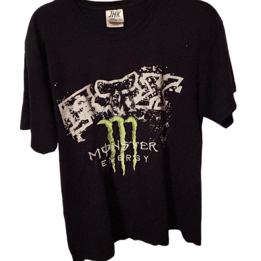 JHK Russian Monster T Shirt Black and Green Graphic Tee